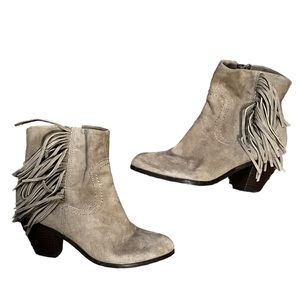 Sam Edelman Leather Fringe Boots